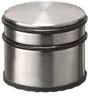 GS Quality Products deurstop 9 cm RVS zilver Zilverkleurig