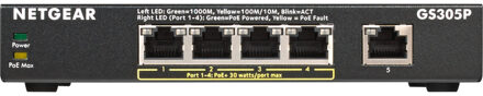 GS305P-200PES Switch Zwart