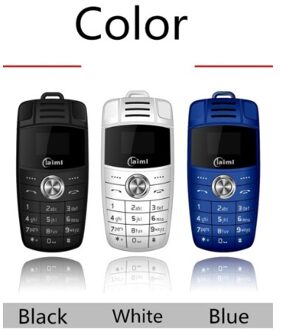 Gsm Bluetooth Mobiel Wireless Bluetooth Pocket Mini Mobiele Telefoon Mini Sleutelhanger Telefoon Dual Sim Magic Voice Bluetooth blauw