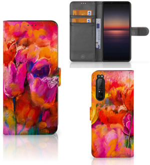 GSM Hoesje Sony Xperia 1 II Cover met Tekst Tulips