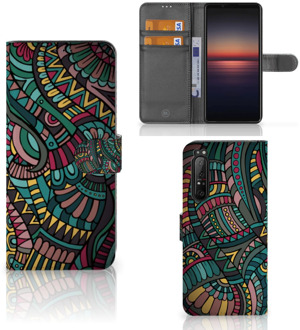 GSM Hoesje Sony Xperia 1 II Flip Case Aztec