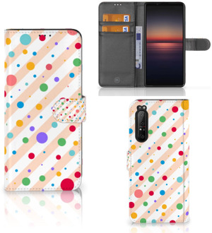 GSM Hoesje Sony Xperia 1 II Flip Cover Dots