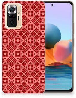 GSM Hoesje Xiaomi Redmi Note 10 Pro Hoesje met Tekst Batik Red