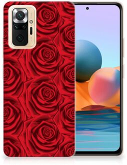 GSM Hoesje Xiaomi Redmi Note 10 Pro TPU Bumper Red Roses