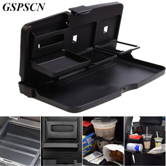 GSPSCN Universele Auto Back Seat Tabel Drankjes Vouwen Bekerhouder Stand Desk Black Multifunctionele Trays Auto Voorstoel Terug