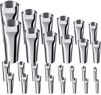 Gtbl 28 Pcs Breeuwen Gereedschap, Kalefateren Nozzle Applicator Breeuwen Finisher Nozzle Accessoires, Kit Afwerking Tool