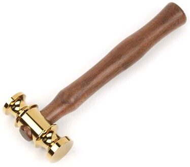 Gtbl Handgemaakte Hamer Houten Handvat Lederen Craft Tool Oordelen Handgereedschap Mallet Hamer