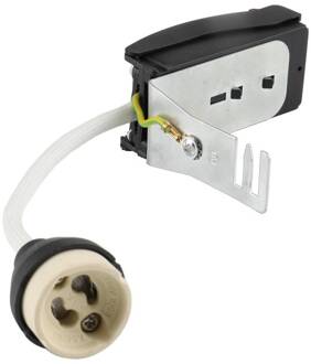 GU10 fitting met afstandhouder, wit, kabel 10 cm max. 35 W