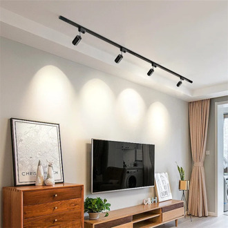 GU10 Holder Led Track light aluminum Ceiling Rail Tracking lighting Spot Rail Spotlights Fixture for living room showroom shop