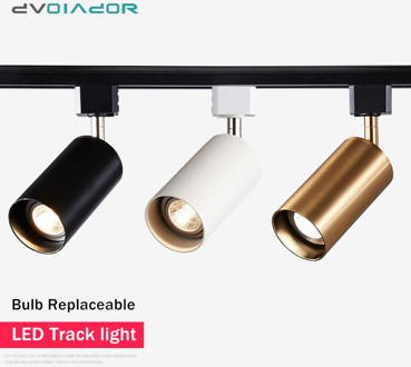 GU10 LED Bulb Replaceable Rail Spot Light LED Track light aluminum Ceiling Rail Track lighting Replace Halogen Track Lamp