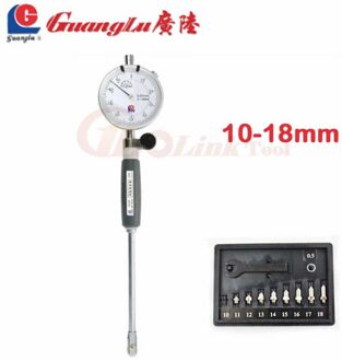 Guanglu Dial Bore Gauge18-35mm 35-50 Mm 50-160 Mm/0.01 Mm Center Ring Meetklok Micrometer meters Meetinstrumenten 10-18mm