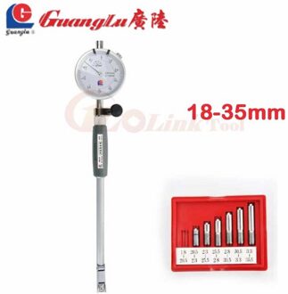 Guanglu Dial Bore Gauge18-35mm 35-50 Mm 50-160 Mm/0.01 Mm Center Ring Meetklok Micrometer meters Meetinstrumenten
