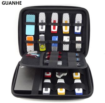 GUANHE BIG SIZE USB Drive Organizer Elektronica Accessoires Case/Harde Schijf Tas 22*16*4.5 cm USB flash Drive Case Bag