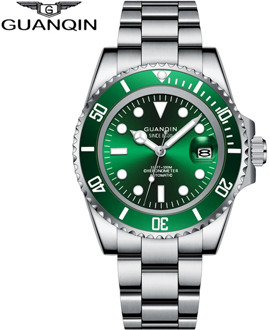 GUANQIN 2020 Japan NH35A Mechanical Movement watch men 100M waterproof Automatic watch Ceramics Sport Sapphire Relogio Masculino