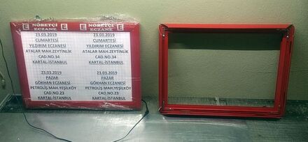 Guard Apotheek Bord A3 34X46 Cm, Zonder Licht Hungry Kapa Frame