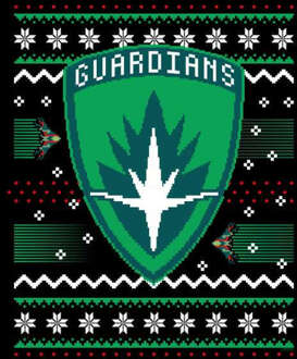 Guardians Of The Galaxy Badge Pattern Christmas Women's Christmas Jumper - Black - XL - Zwart