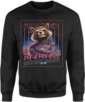 Guardians of the Galaxy Glowing Rocket Raccoon Sweatshirt - Black - L