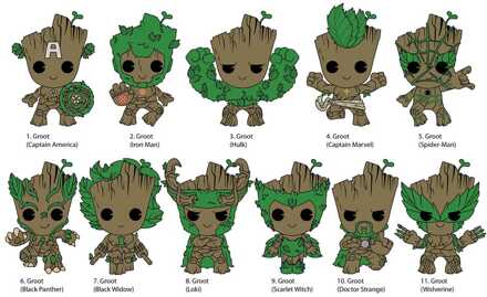 Guardians of the Galaxy PVC Bag Clips Groot Series 2 Display (24)