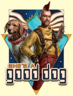 Guardians of the Galaxy She's A Good Dog Men's T-Shirt - Cream - L