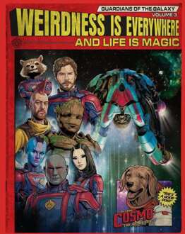 Guardians of the Galaxy Weirdness Is Everywhere Comic Book Cover Hoodie - Red - S
