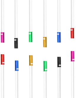 GUB 10pcs 4mm 5mm Aluminium Shift Brake Cable Cap For MTB Road Bike Colorful Cable Bicycle Derailleur Brake Cable End Tip Cap