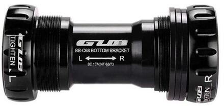 Gub Fietsen Levert Keramische Bb Trapas Shell 68/73 Mm Schroef/Draad Type Bsa Crankstel Lagers Fiets as zwart