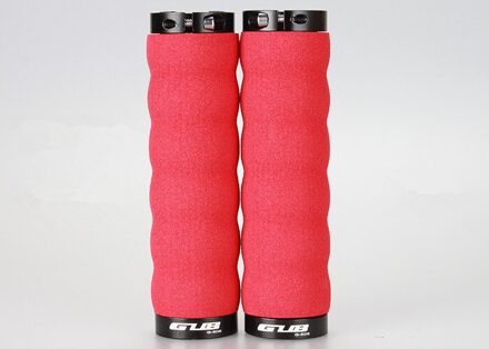 Gub G-505 Mtb Vouwfiets Fietsstuur Spons Grips Comfortabele Fiets Afsluitbare Grips Eenvoudig Te Installeren rood