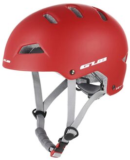 Gub V1 Klimmen Integraal Gevormde Helm Eps + Pc Cool Ademend Fiets Helm Solid Veiligheid Sport accessoires rood / L(56-61cm)