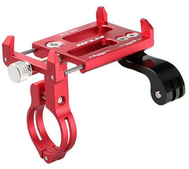 GUB Veelzijdige Aluminium Fiets Motorfiets GPS Telefoon Licht Mount Houder Voor 3.5-7.2 inch Telefoon Beugel Ondersteuning Bike Sport camera rood