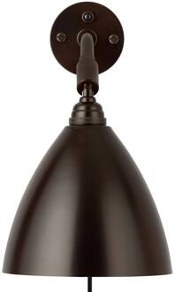 Gubi Bestlite BL7 wandlamp, zwart-messing, 29 cm