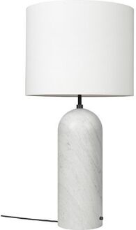 Gubi Gravity XL Low Vloerlamp - Wit marmer & Wit