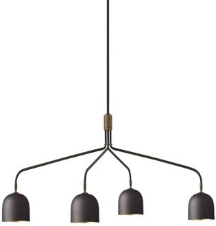 Gubi Kroonluchter Howard 4-lamps 134x103 cm brons antraciet