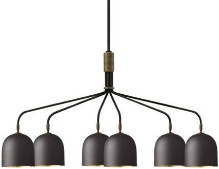 Gubi Kroonluchter Howard 6-lamps 134x73 cm brons antraciet