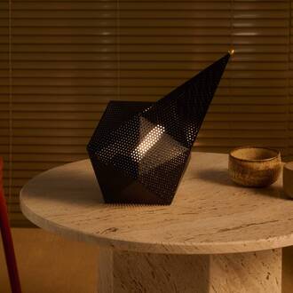 Gubi LED tafellamp Bagdad, zwart, hoogte 36 cm zacht zwart, goud