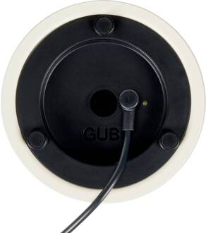 Gubi LED tafellamp Obello, IP44, mat glas wit berijpt