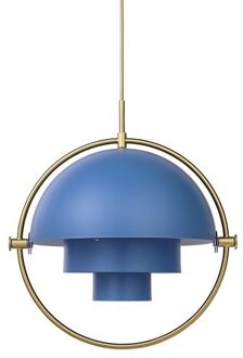 Gubi Multi-Lite hanglamp messing/blauw