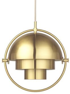 Gubi Multi-Lite hanglamp small, brass base, Brass Shiny Messing