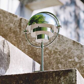 Gubi Multi-Lite oplaadbare tafellamp, hoogte 30 cm, chroom/chroom glanzend chroom, chroom