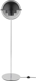 Gubi Multi-Lite Vloerlamp - Chroom & Mat zwart