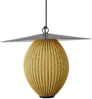 Gubi Satellite buiten hanglamp, 45x27 cm, zwart/mosterdgoud zwart, mosterdgoud