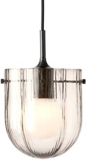 Gubi Seine hanglamp, antiek messing, rookgrijs glas rookgrijs-transparant, antiek messing