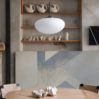 Gubi Stemlite hanglamp, zwart-chroom zwart-chroom, wit