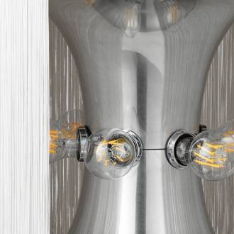 Gubi tafellamp model 597, aluminium, crème, hoogte 45 cm roomwit, gepolijst aluminium