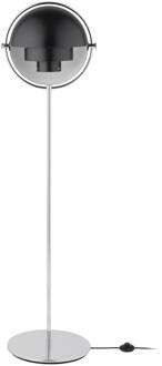 Gubi vloerlamp Lite hoogte 148 cm chroom/antraciet zwart antraciet zwart, glanzend chroom