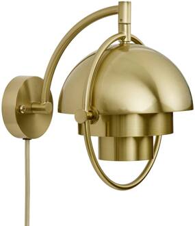 Gubi wandlamp Multi-Lite, messingkleurig, metaal, G9