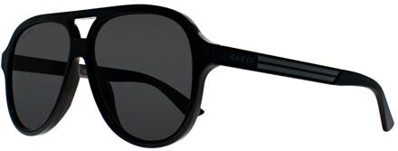 Gucci Aviator Mannen Black Gray GG0688S Zwart