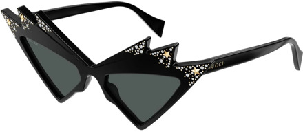 Gucci Black Grey Sunglasses Gg1371S 005 Gucci , Black , Dames - 53 MM