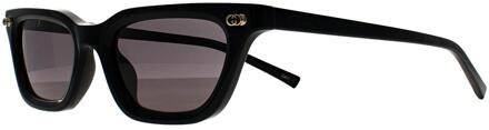 Gucci Cat Eye Dames Glimmend Zwart Grijs met Licht Spiegeltje GG1944S