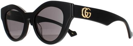 Gucci Cat Eye Dames Zwart Grijs GG0957S Zonnebril