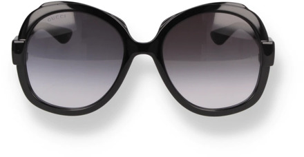 Gucci Geometrische zonnebril - Gg1432S 001 Gucci , Black , Dames - 57 MM